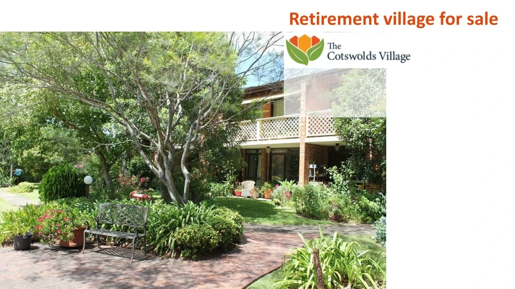 retirement village for sale