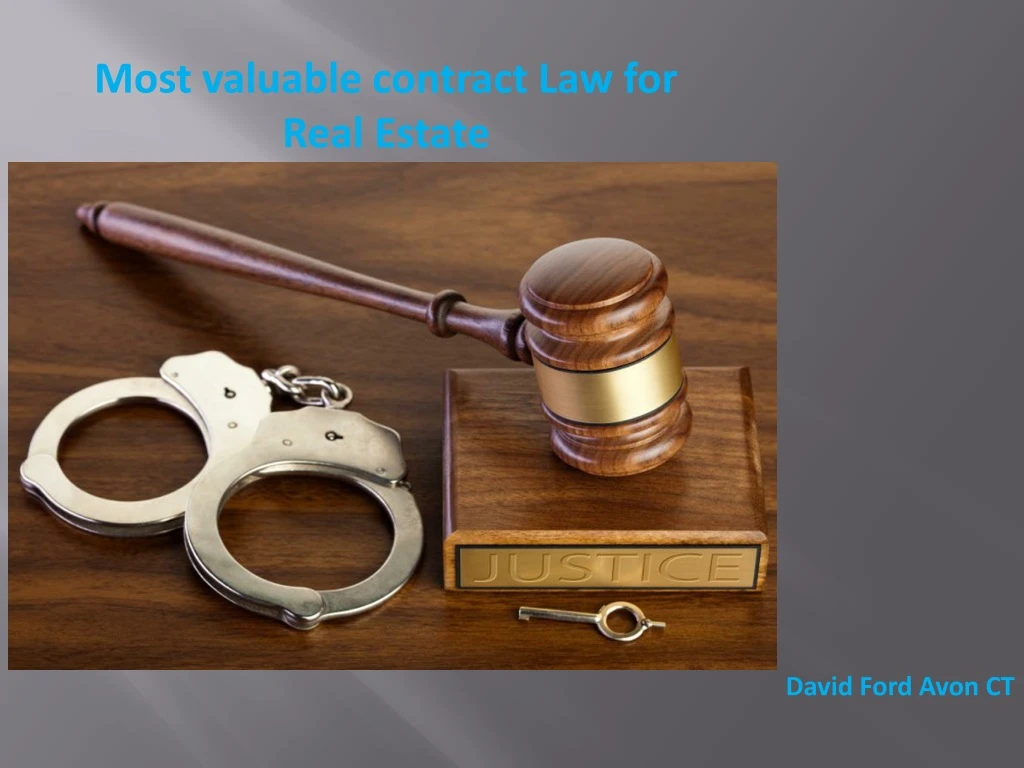 most valuable contract law for real estate