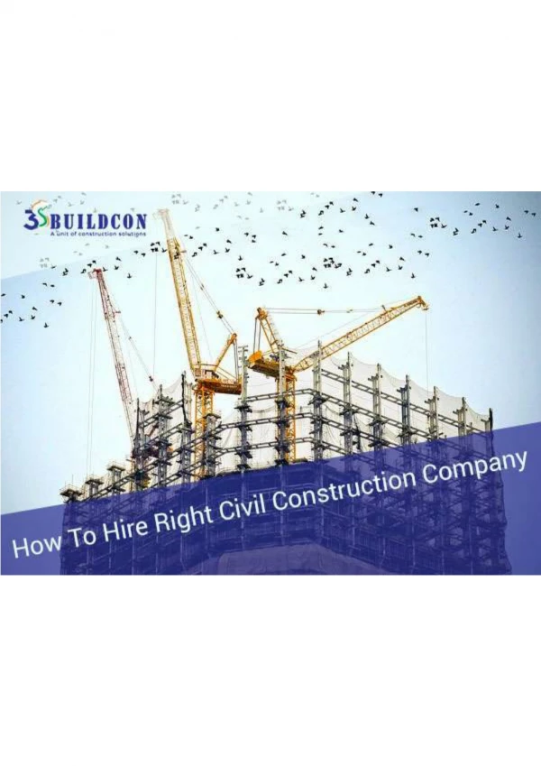 How To Hire Right Civil Construction Company