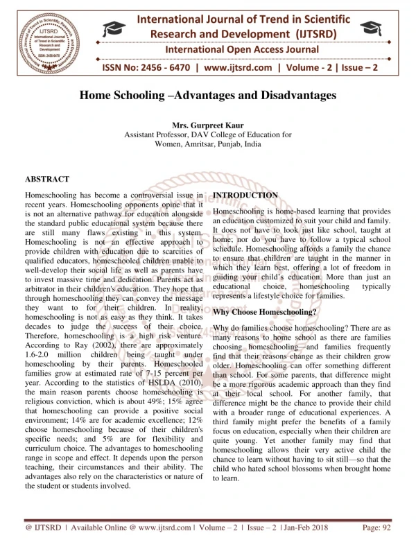 international journal of trend in scientific