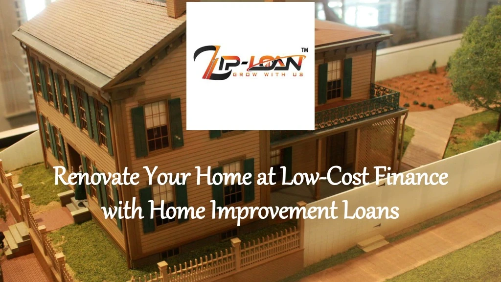 renovate your home at low cost finance with home improvement loans