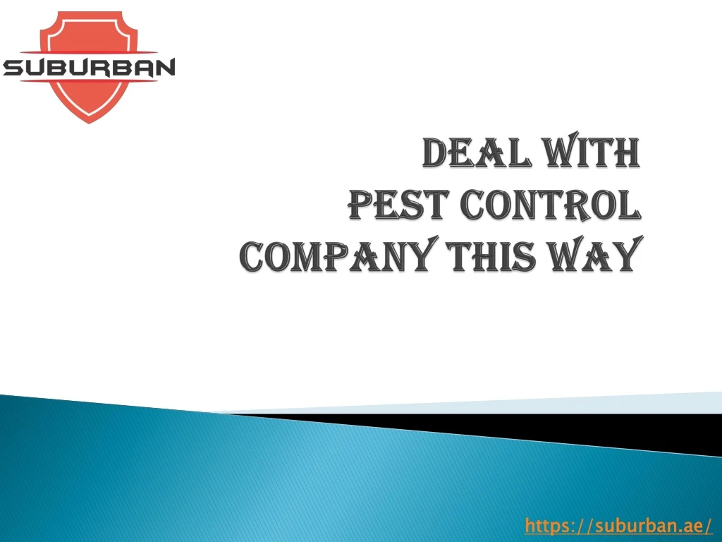 deal with pest control company this way