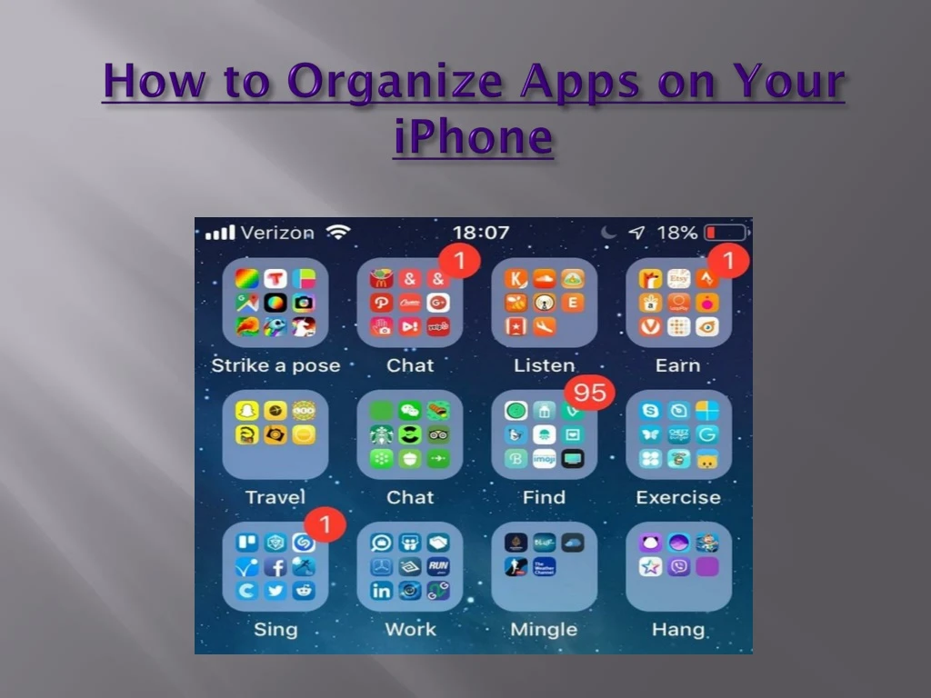 how to organize apps on your iphone