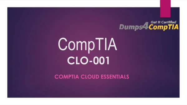 CompTIA CLO-001 Question Answers