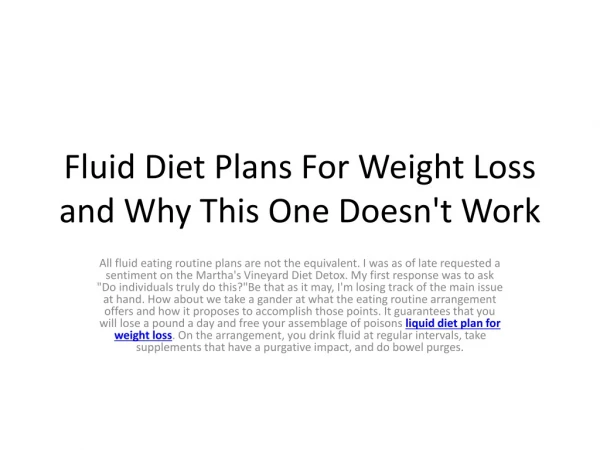 Diet Plans For Weight Loss - How To Make Them Truly Effective