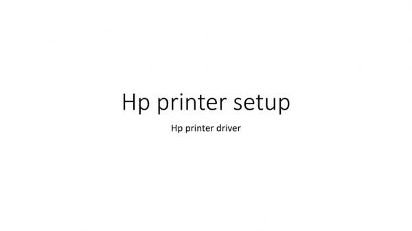 hp printer driver