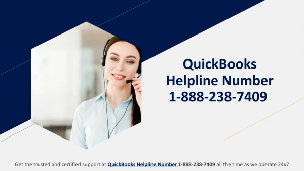 QuickBooks Helpline Number 1-888-238-7409