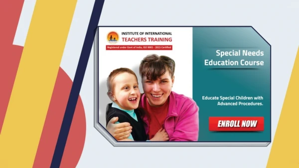 International Diploma In Special Needs Education