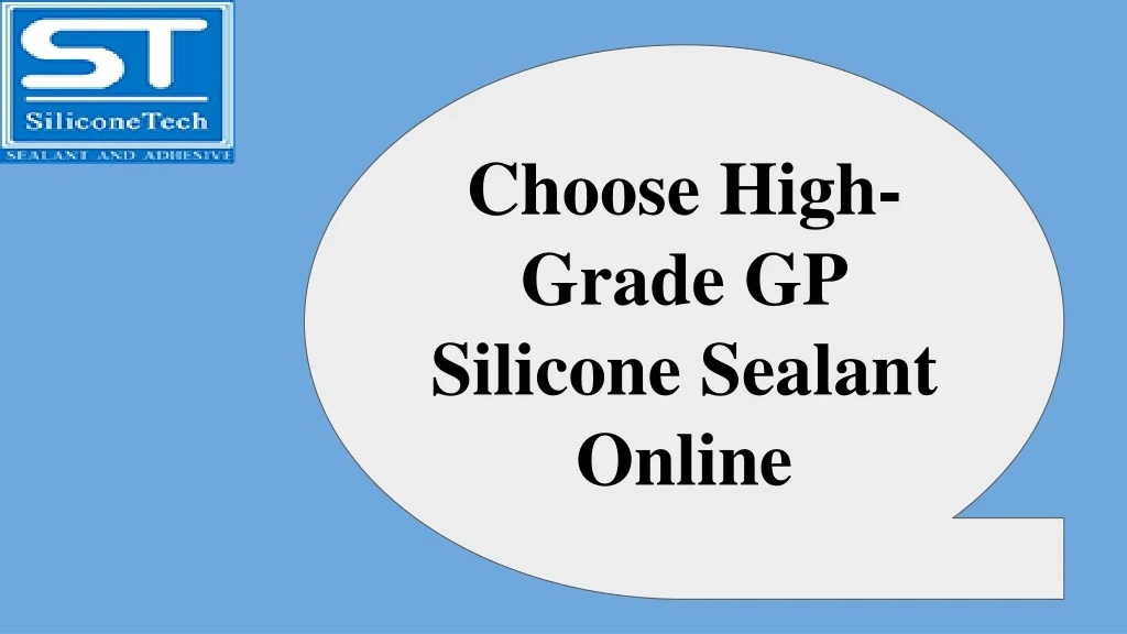 choose high grade gp silicone sealant online