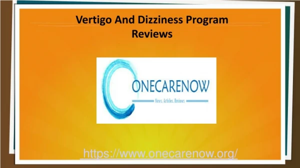 Vertigo And Dizziness Program Reviews