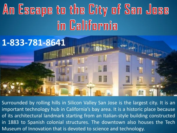 an escape to the city of san jose in california