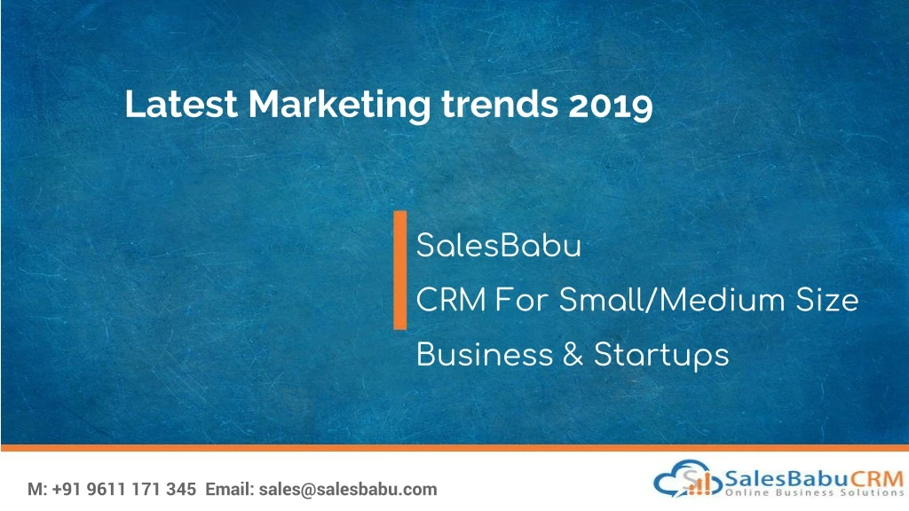 latest marketing trends 2019