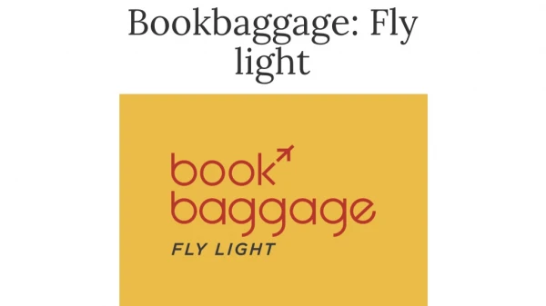 Bookbaggage: Luggage transfer service
