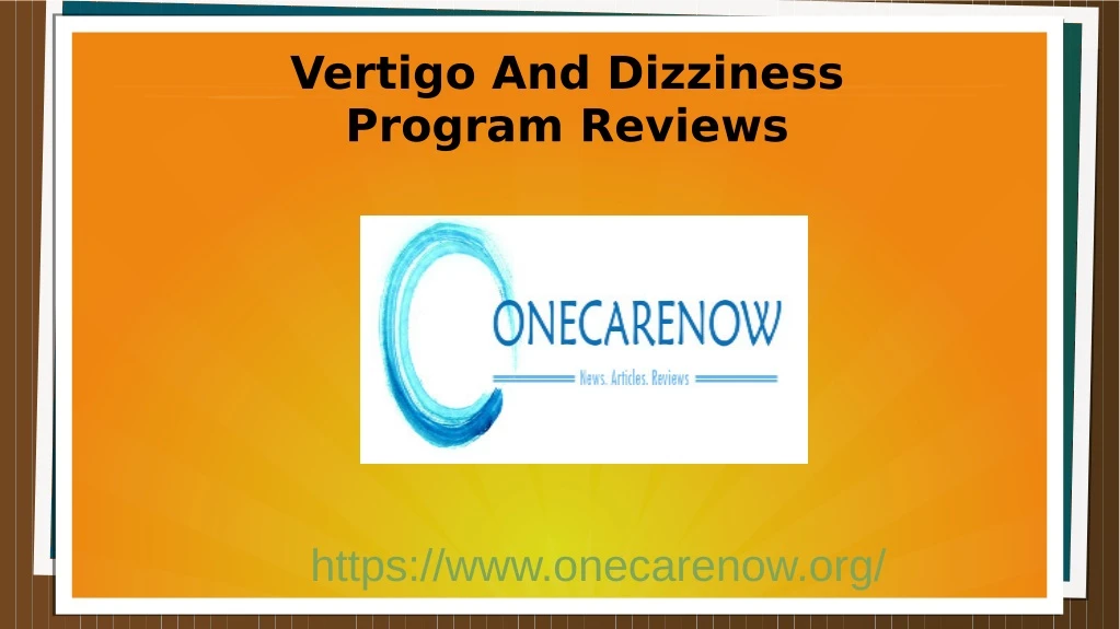 vertigo and dizziness program reviews