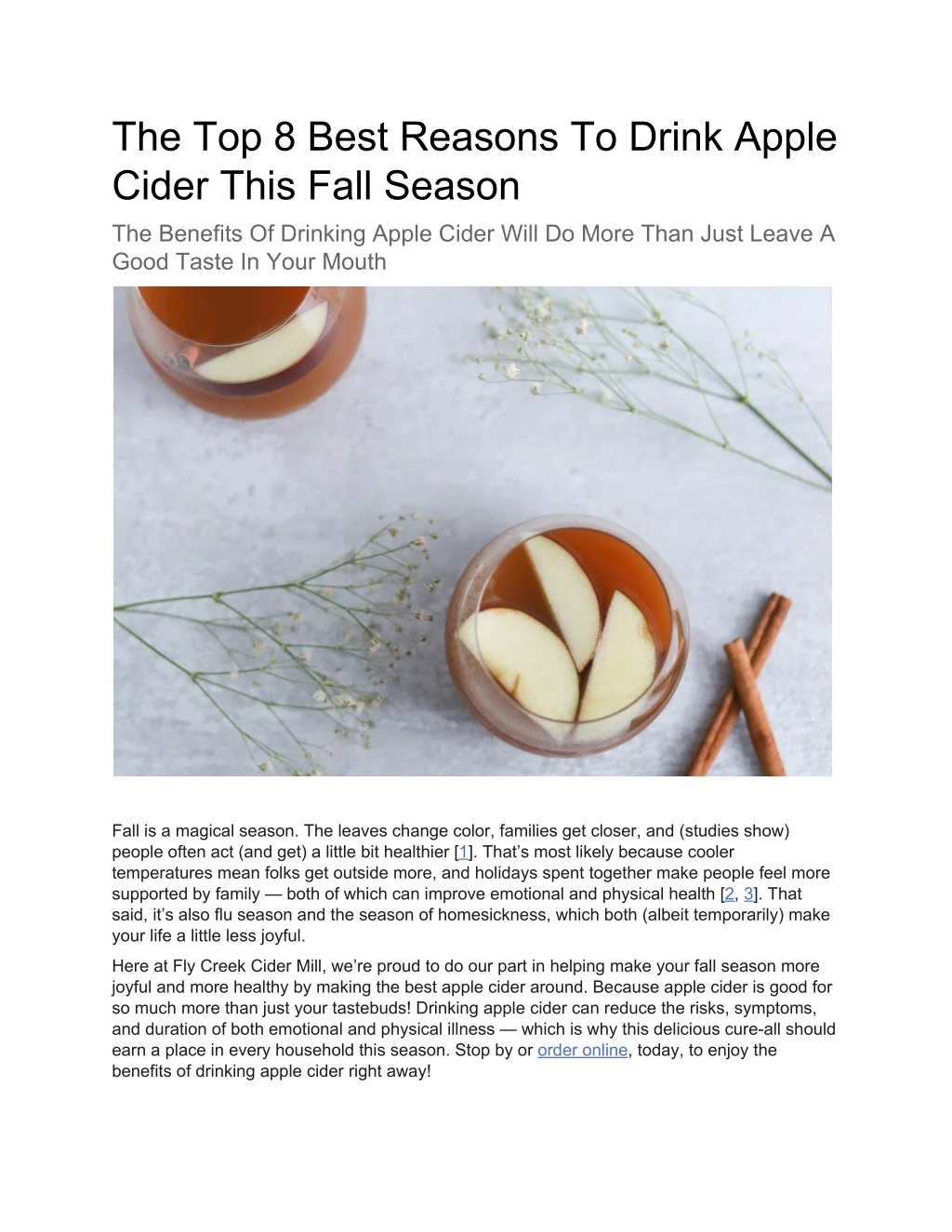 the top 8 best reasons to drink apple cider this