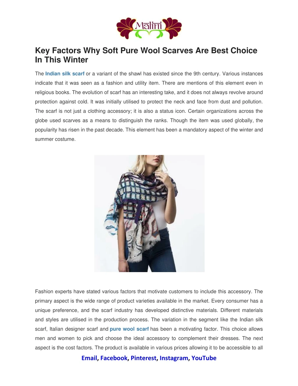 key factors why soft pure wool scarves are best