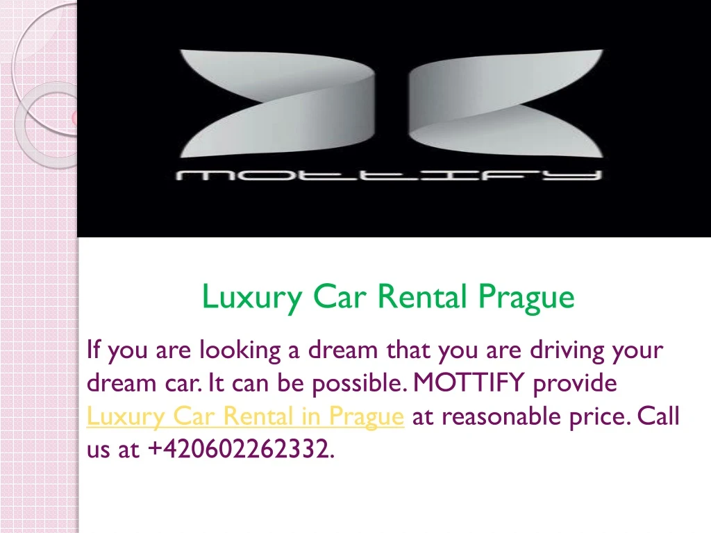 luxury car rental prague