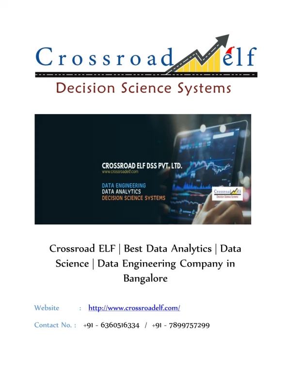 Crossroad ELF | Data Analytics | Data Engeenering | Decision Science Systems Company in India.