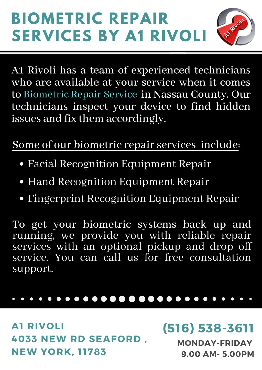 biometric repair services by a1 rivoli