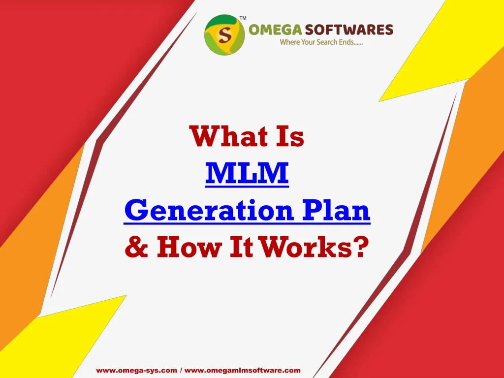 what is mlm generation plan how it works
