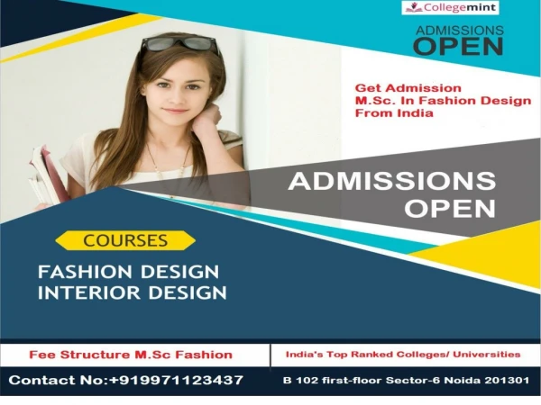 Distance M.Sc Fashion - Courses, Career, Eligbility, Scope, Fees, Admission 2019