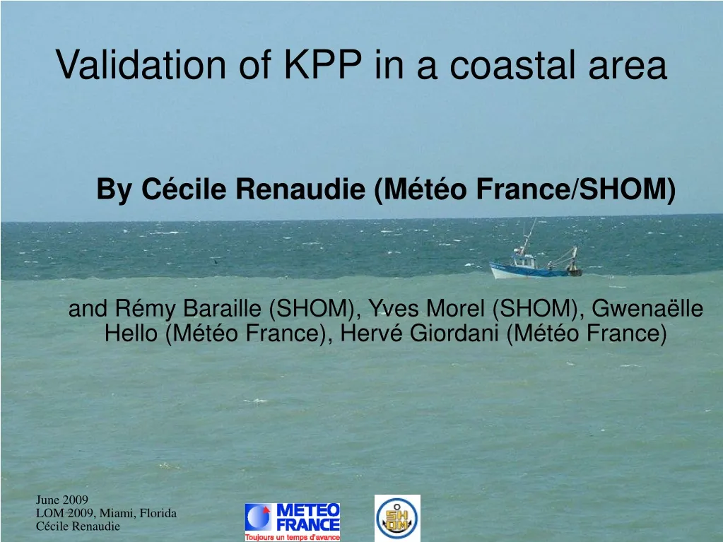 validation of kpp in a coastal area