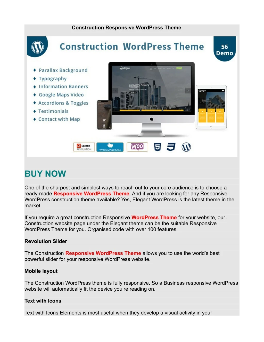 construction responsive wordpress theme