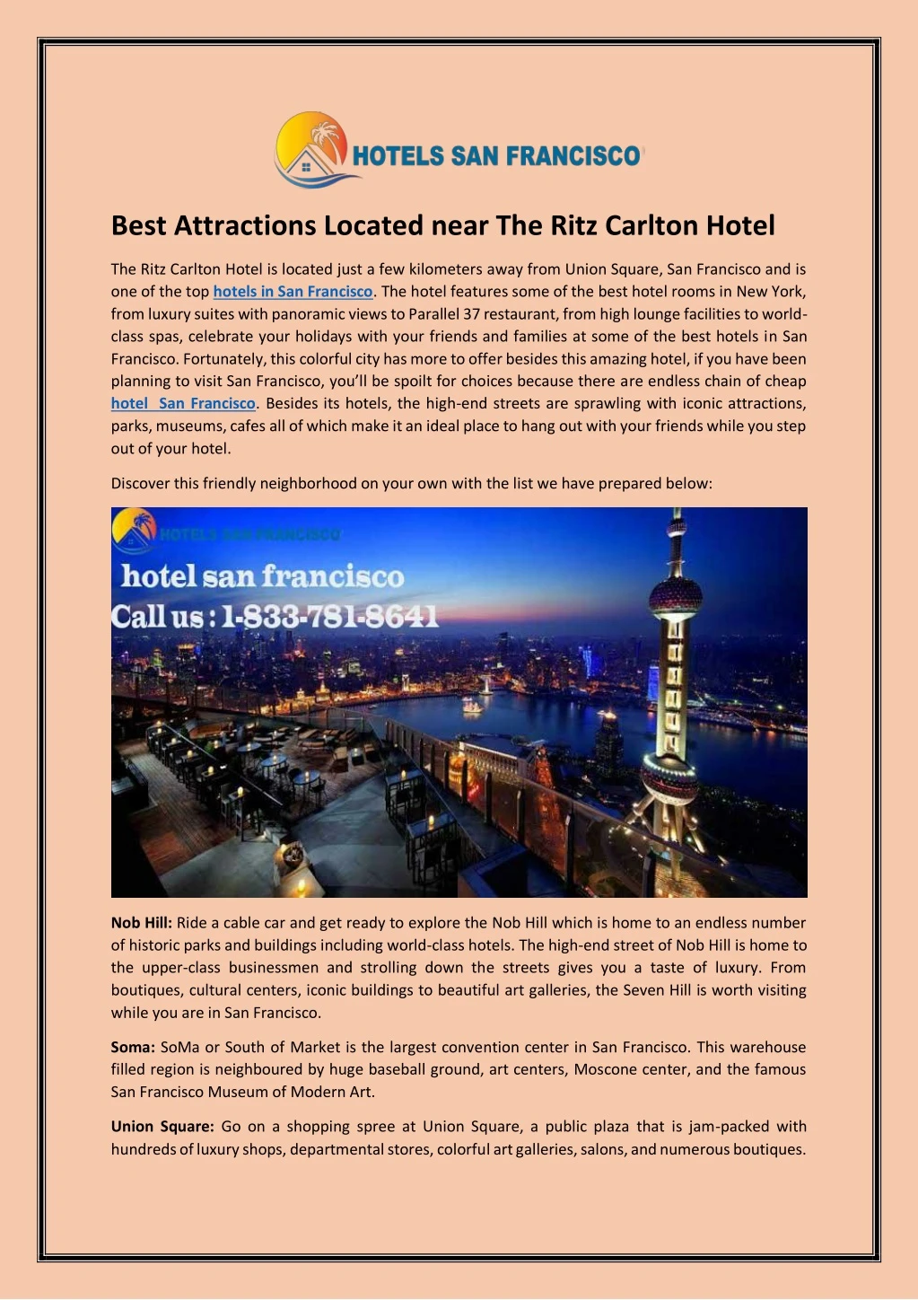 best attractions located near the ritz carlton