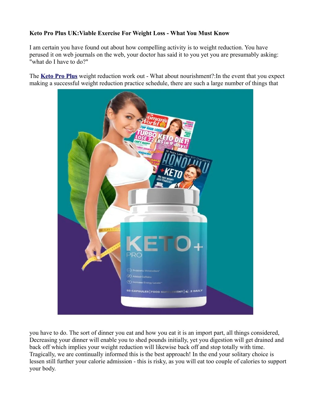 keto pro plus uk viable exercise for weight loss