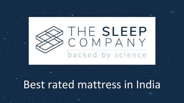 Best rated mattress in India - The Sleep Company