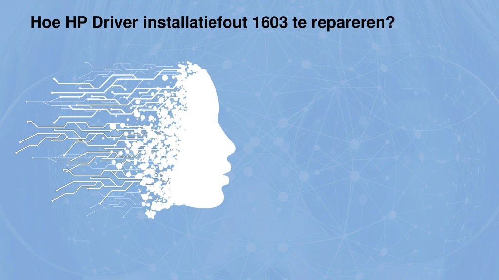 hoe hp driver installatiefout 1603 te repareren