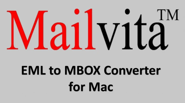 EML to MBOX Converter for Mac