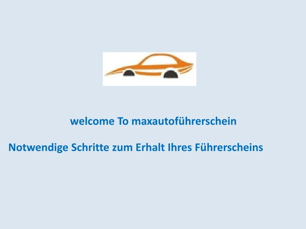 welcome to maxautof hrerschein