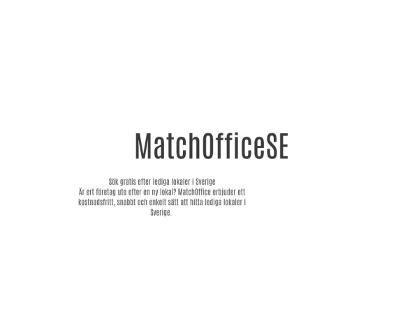 MatchOffice SE