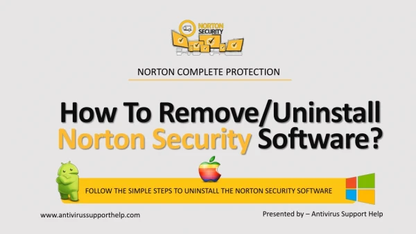 How to Unistall Norton Security From Windows Mac Android and Iphone