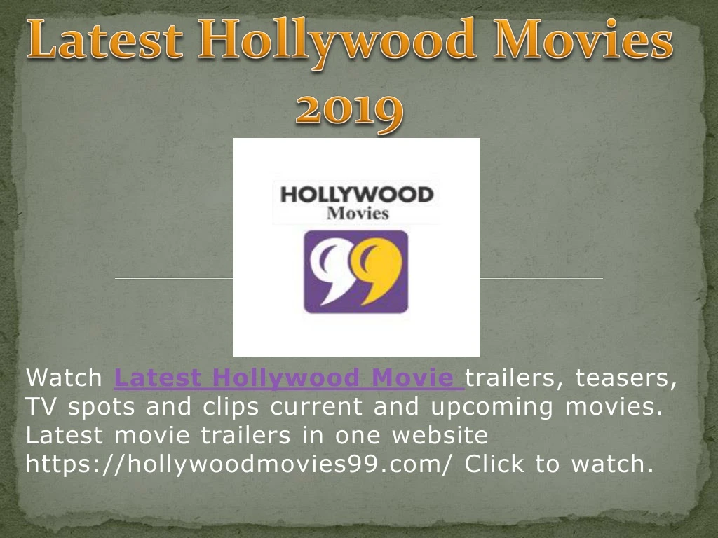 latest hollywood movies 2019