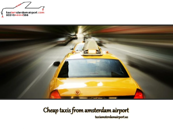 Cheap taxis from amsterdam airport