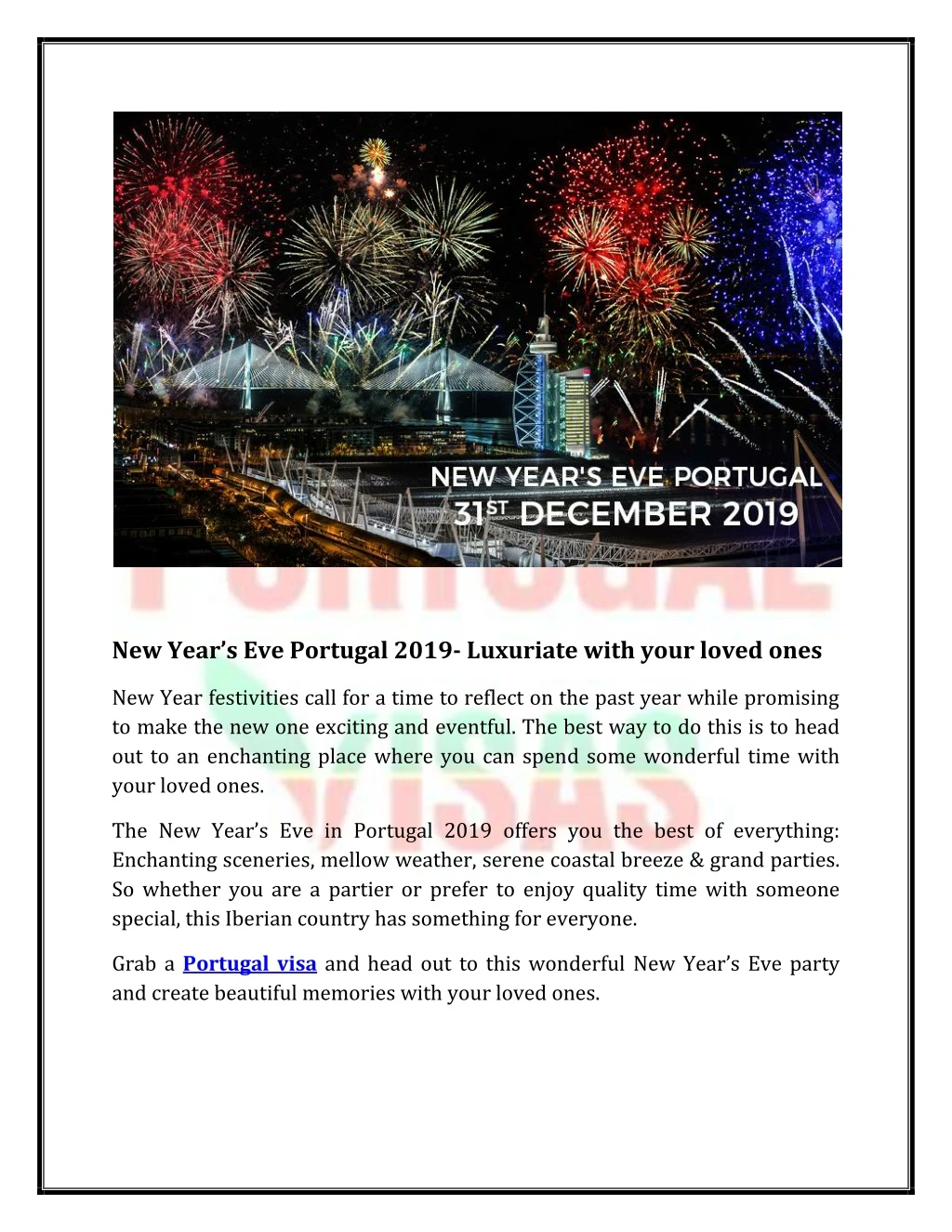 new year s eve portugal 2019 luxuriate with your