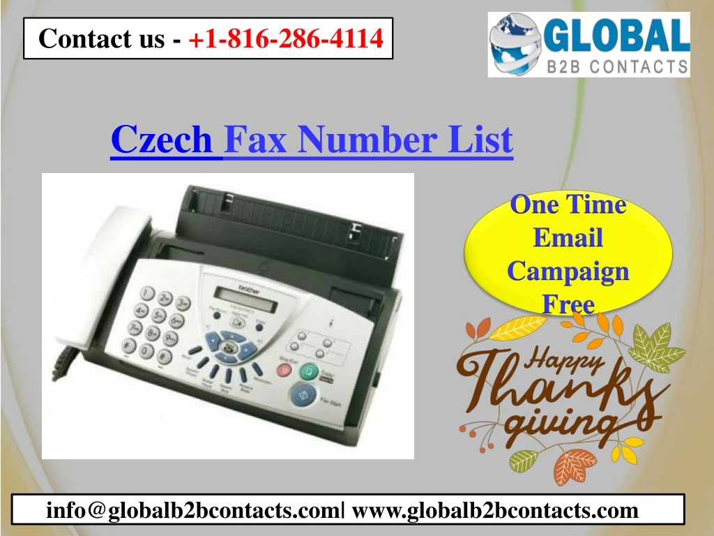 czech fax number list