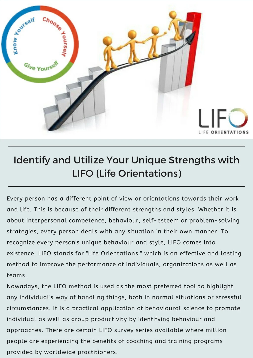 identify and utilize your unique strengths with