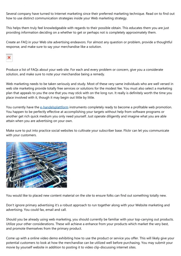 several company have turned to internet marketing