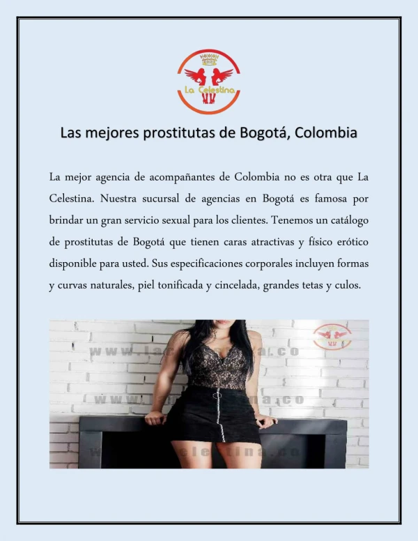Las mejores prostitutas de Bogotá, Colombia