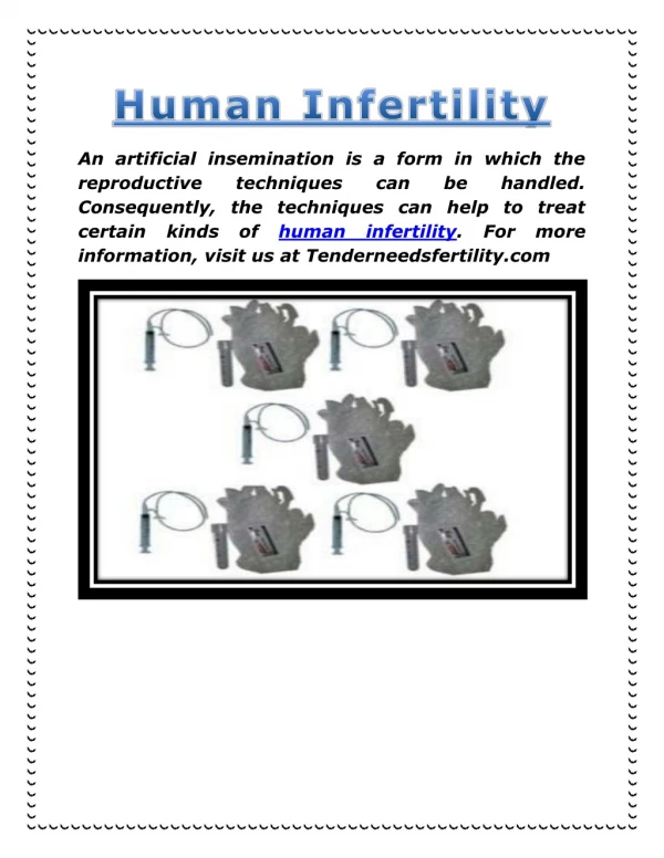 Human infertility