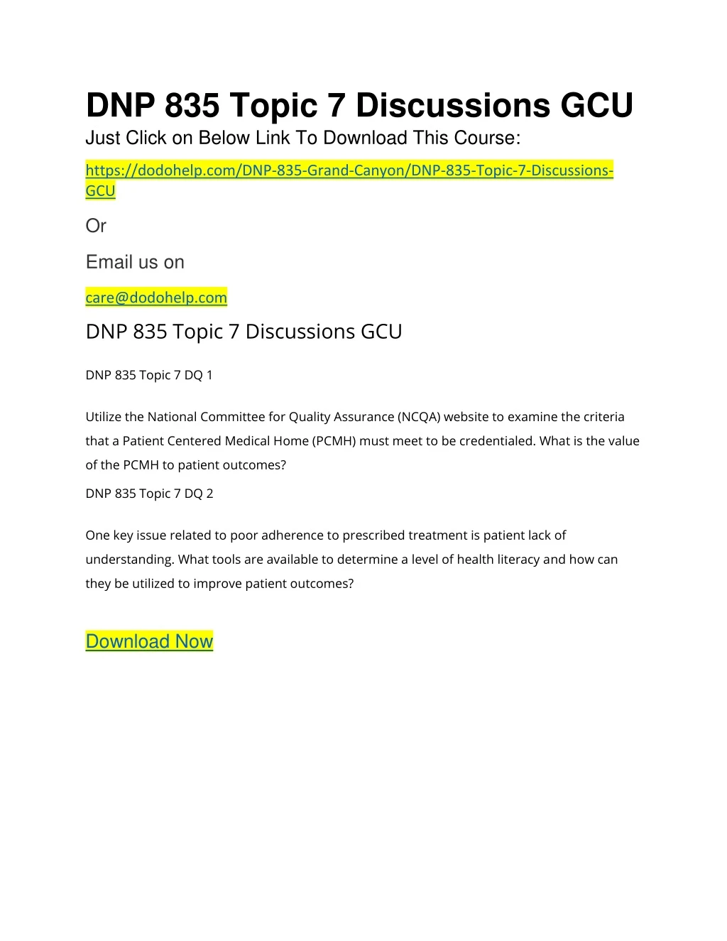 dnp 835 topic 7 discussions gcu just click