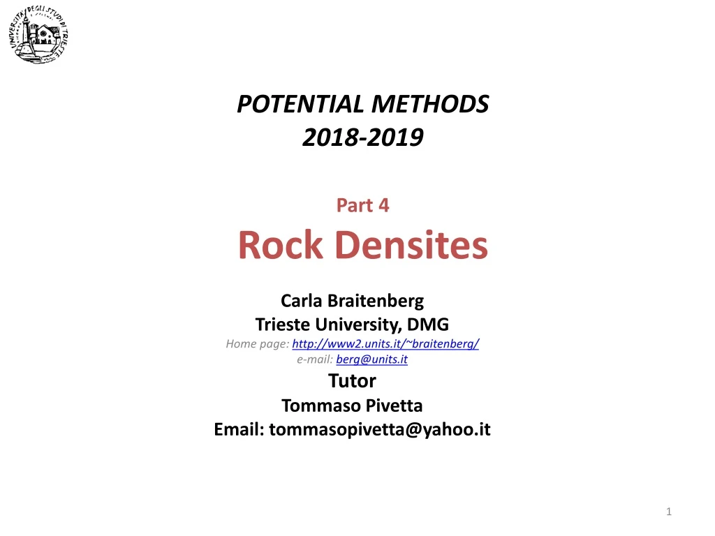 potential methods 2018 2019 part 4 rock densites
