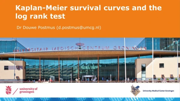 Kaplan-Meier survival curves and the log rank test