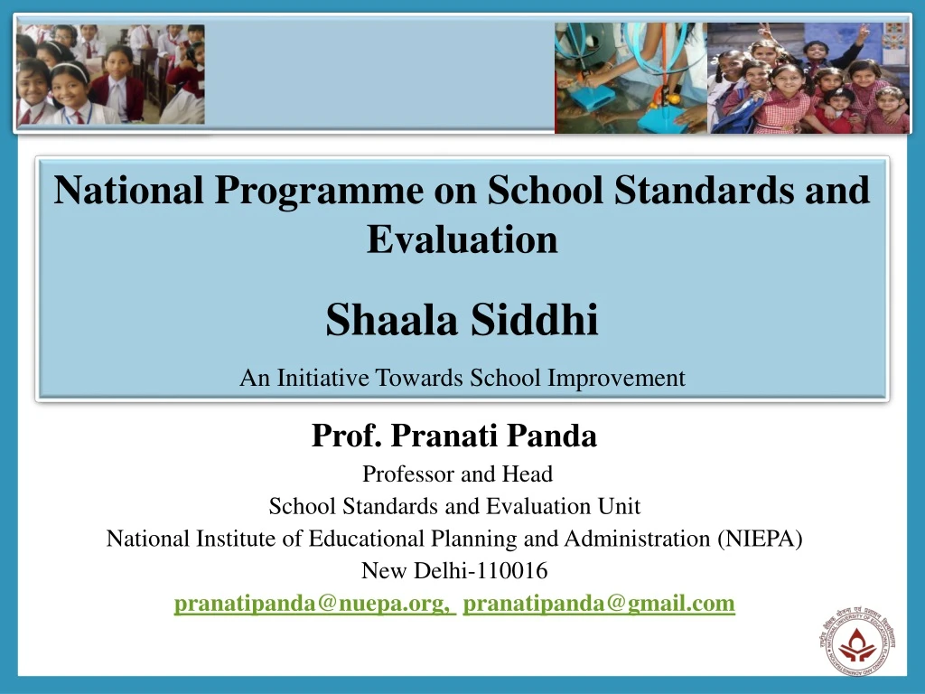 national programme on school standards