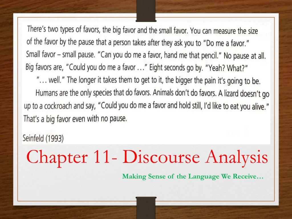 chapter 11 discourse analysis