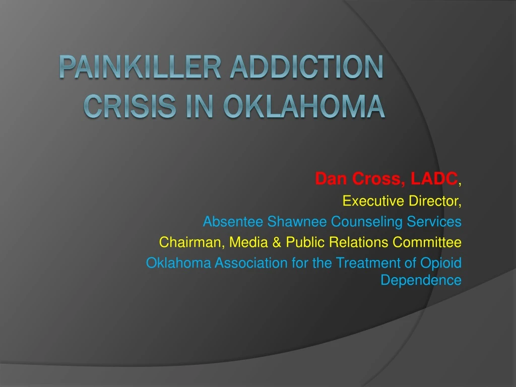 painkiller addiction crisis in oklahoma