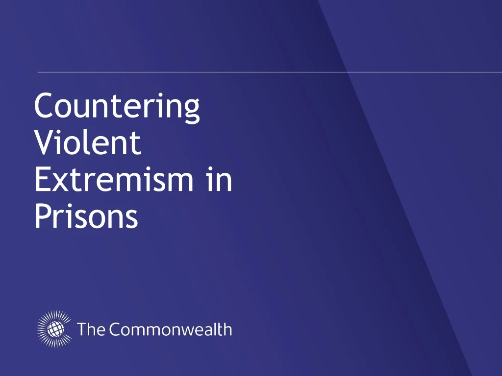 countering violent extremism in prisons